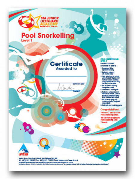 JLG Snorkelling 1 Certificate (1/2)