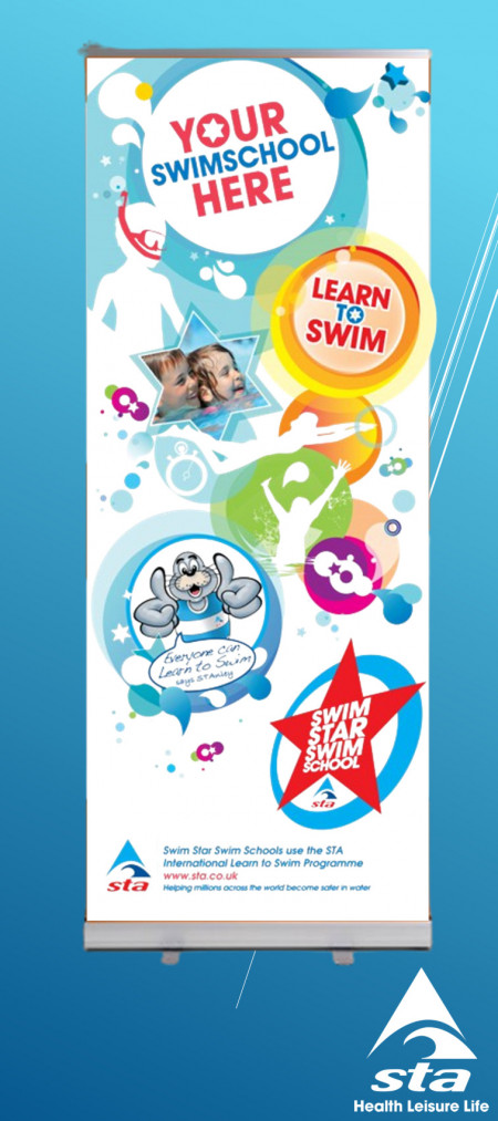 Swim Star Swim School Pull-up Banner (1/1)