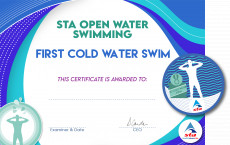 Open Water First Cold Water Swim Award (1/2)